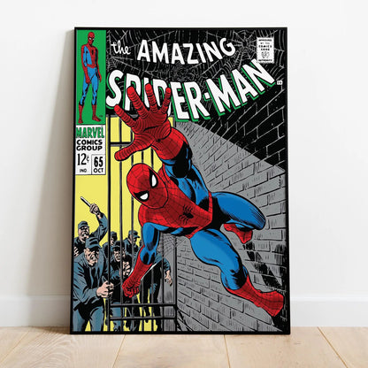 Spider-Man Comic Book Covers Poster - Comic Print Wall Art Gift for Superhero Fans