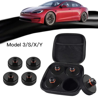 4Pcs Battery & Paint Protection Jack Pad Adapter – With Storage Bag, Lifting Replacement for Tesla Model 3/Y/S/X Lift Point
