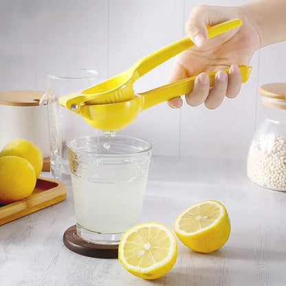 Aluminum Alloy Manual Lemon Squeezer - Hand-Pressed Orange Fruit Juicer for Home Use - Portable and Practical Kitchen Tool