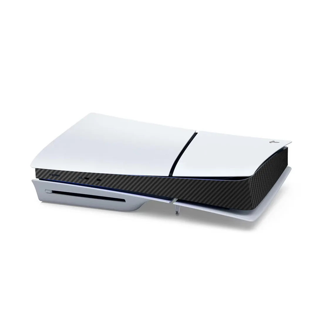 PS5 Slim Carbon Fiber Skin Cover Sticker – Center Console Decal Protective Wrap for PlayStation 5 Accessories (2025 Edition)