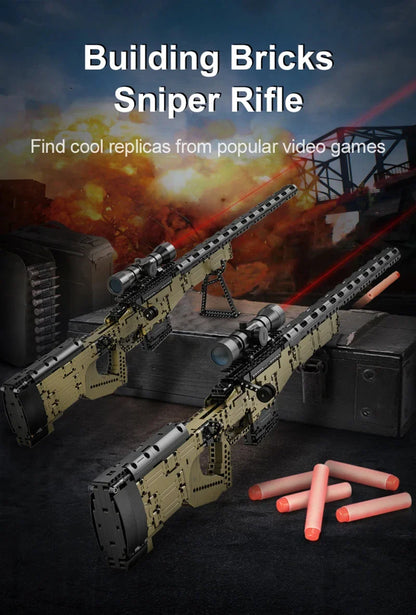 Cada 979-Piece City Police & Military Building Blocks Set – WW2 Sniper Rifle & Assault Rifle Bricks Toys for Kids Gifts