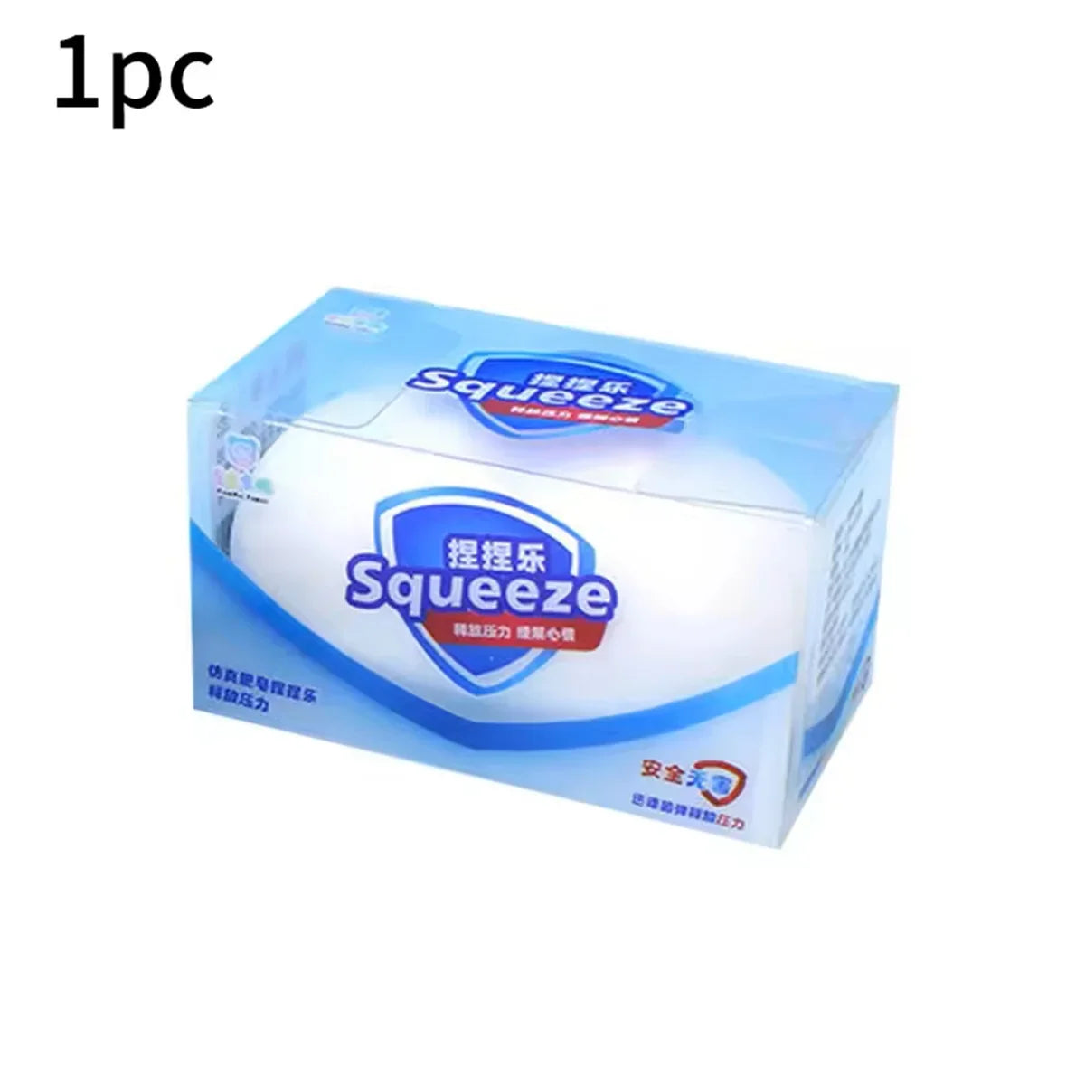 Fluffy Handmade Soap Squishy Toy - Soft Squeeze Stress Relief Toy for Students