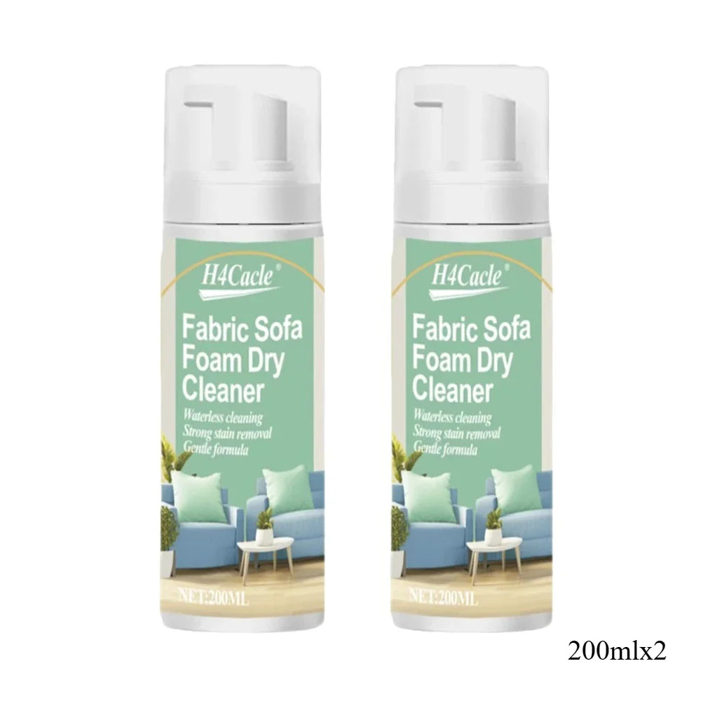 Fabric Sofa Foam Dry Cleaner – Multi-Functional No-Water Stain Remover for Upholstery, Carpet, Curtains & Clothing Care