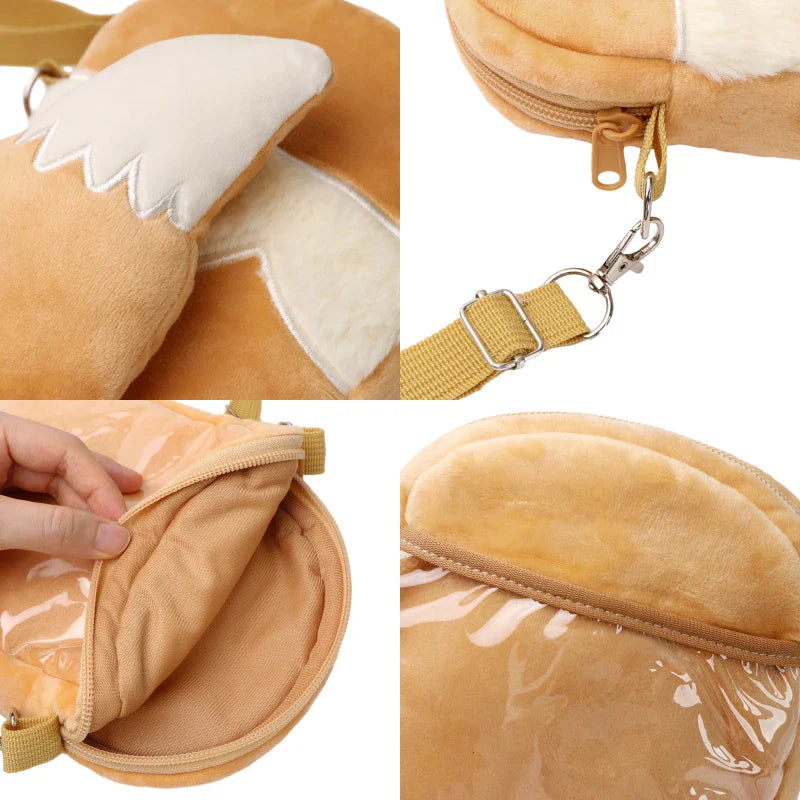 New Pokémon Plush Bag — Pikachu, Mimikyu, Gengar, Lucario, Rowlet, Eevee, Snorlax Soft Stuffed Toy Shoulder Backpack
