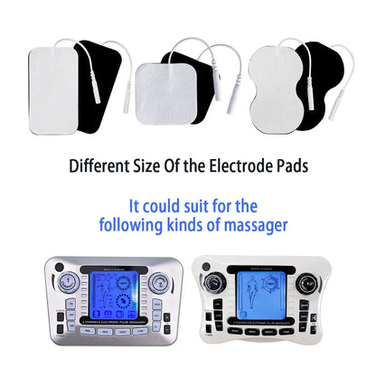 100/50pcs 5x5cm Muscle Stimulator Electrode Pads – Self-Adhesive Non-Woven Replacement for TENS Therapy Machines