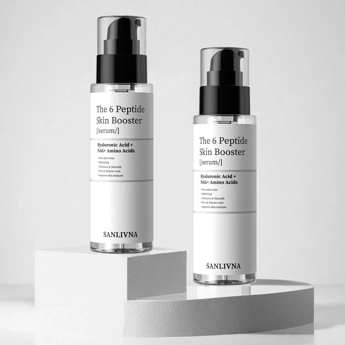 6 Peptide Essence Facial Skin Care Set — Collagen Anti-Aging, Brightening, Moisturizing & Nourishing Treatment