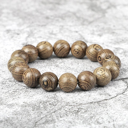 Natural Wooden Beads Bracelet – Tibetan Buddha Rosary Handmade – Yoga, Meditation, Prayer Beaded Jewelry for Men and Women – Perfect Gifts