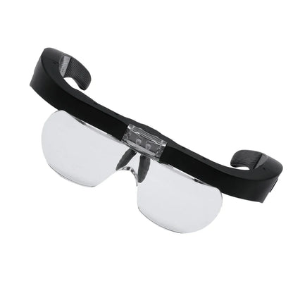 LED USB Rechargeable Magnifying Glasses — 1.5X, 2.5X, 3.5X, 5.0X Magnifier with Light for Watchmaker Repair & Reading