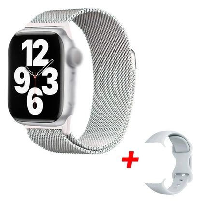 I10 Pro Max Smartwatch with Metal Strap – Sport Fitness Tracker, Custom Dial for Android & iOS, Gift for Men & Women