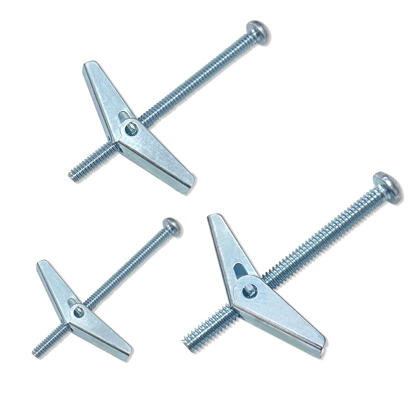 5-Piece Toggle Bolt & Wing Nut Set — Heavy-Duty Drywall Hanging Hardware 1/8", 3/16", 1/4"