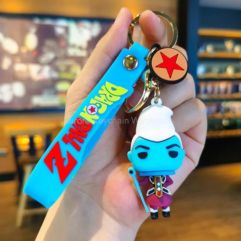 Kawaii Dragon Ball Z Keychain – Super Saiyan Goku, Bulma, Broly, Piccolo & Majin Buu Car Pendant Toy Gift