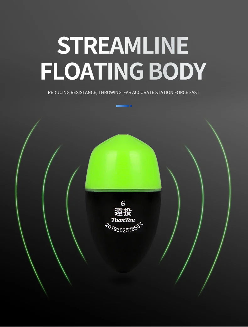 TAIYU Luminous Fishing Float Set – High Sensitivity Red & Green Adjustable Waterproof Electronic Bobbers