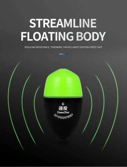 TAIYU Luminous Fishing Float Set – High Sensitivity Red & Green Adjustable Waterproof Electronic Bobbers