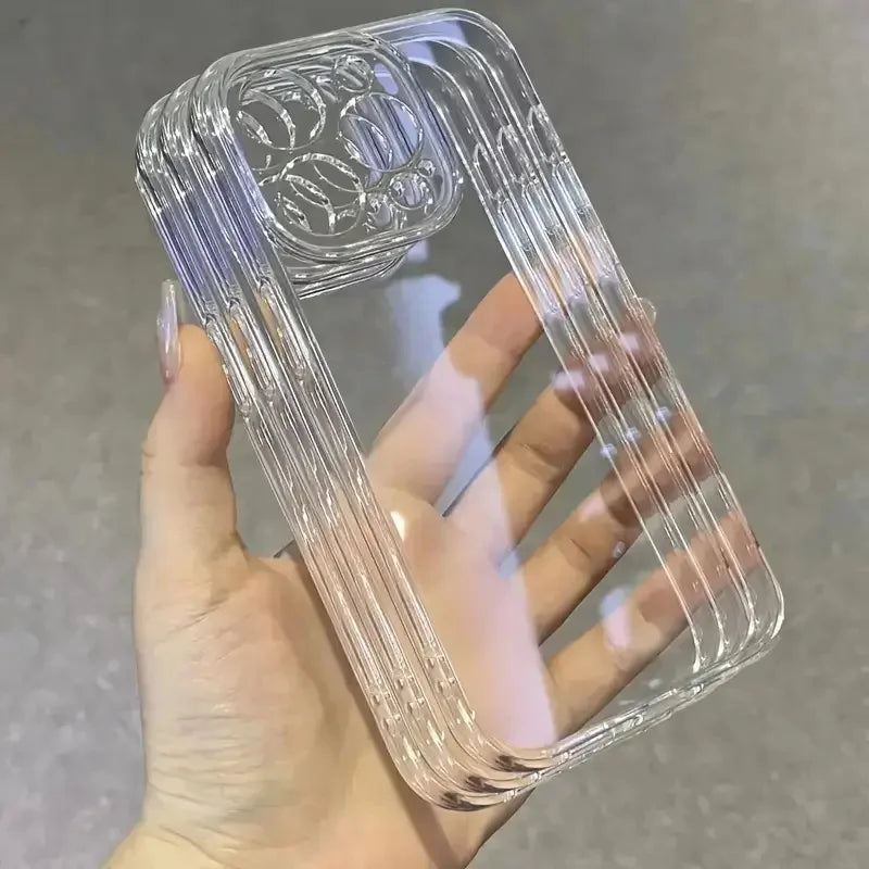 3PCS Clear Transparent Phone Case Set – Simple Shockproof Back Cover for iPhone 11, 12, 13, 14, 14 Plus, 15, 15 Plus & 16 Pro Max