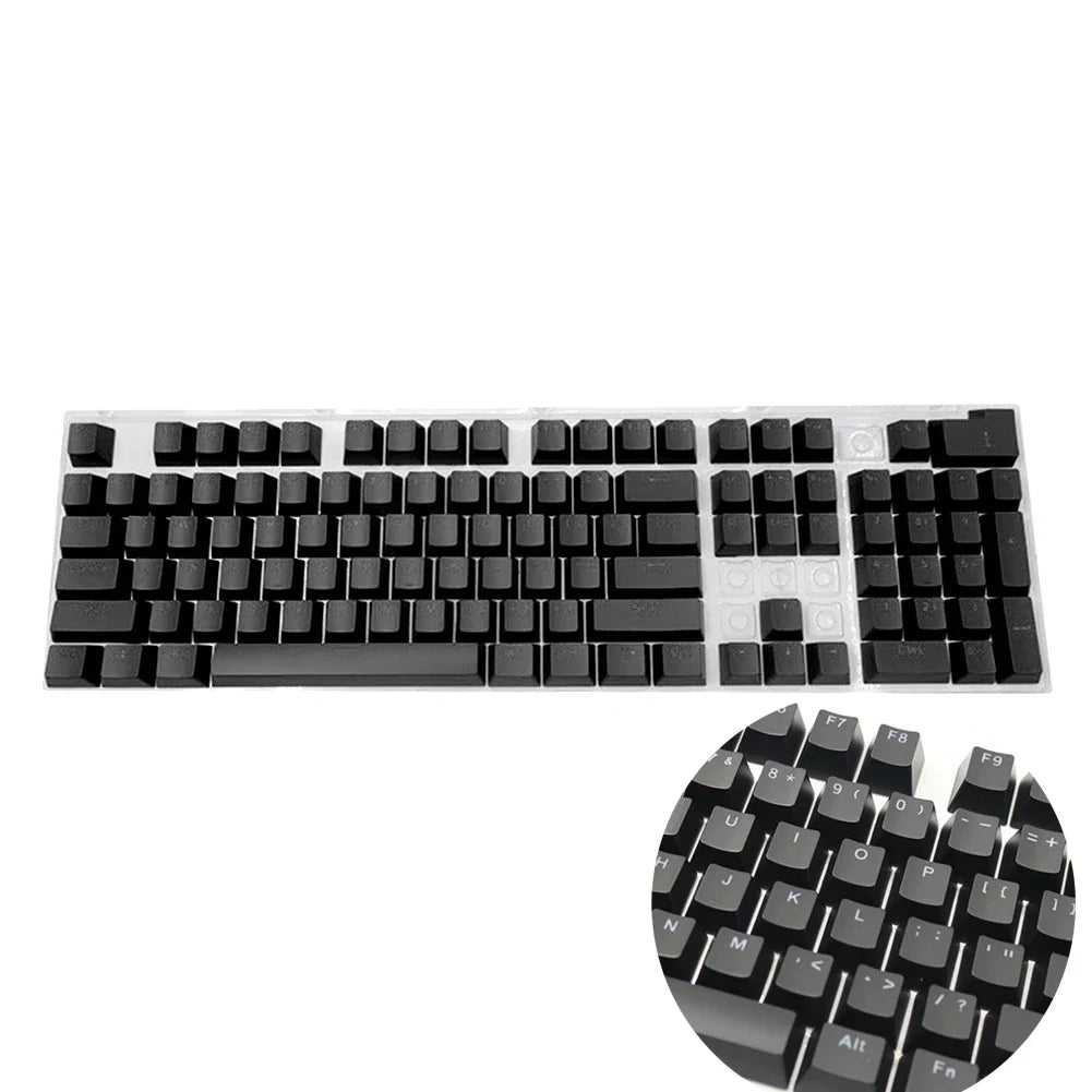 104PCS Universal Mechanical Keyboard Keycaps – Ergonomic Blank Replacement for Cherry MX Backlit Keyboards