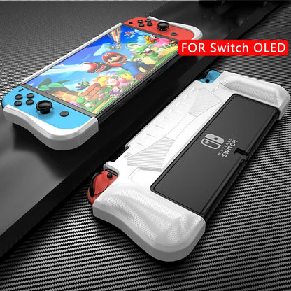 Protective Case for Nintendo Switch OLED – Ergonomic TPU Grip Shell, Dockable Cover for Comfort and Safety