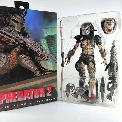 NECA Shaman Ahab Ultimate Scout Warrior Action Figure – Lost Battle Feral Jungle Hunter Predator Collector Toy