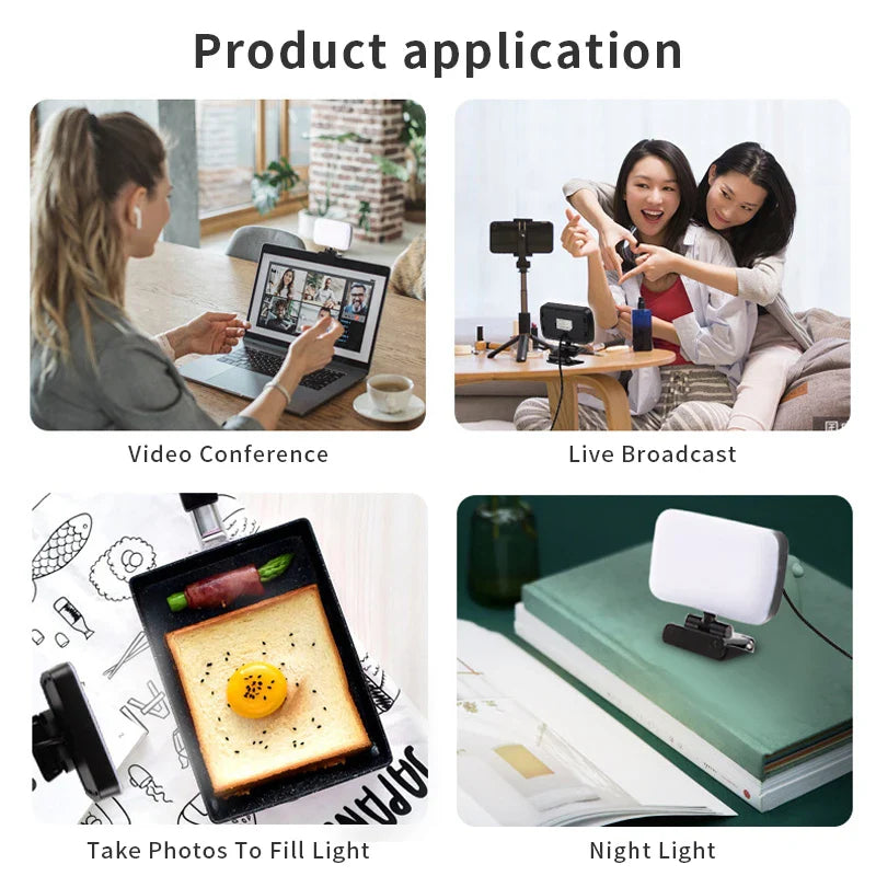 Video Conference 6500K Portable LED Light Cube – Laptop Webcam Light for Zoom Calls, Live Streaming & Video Lighting
