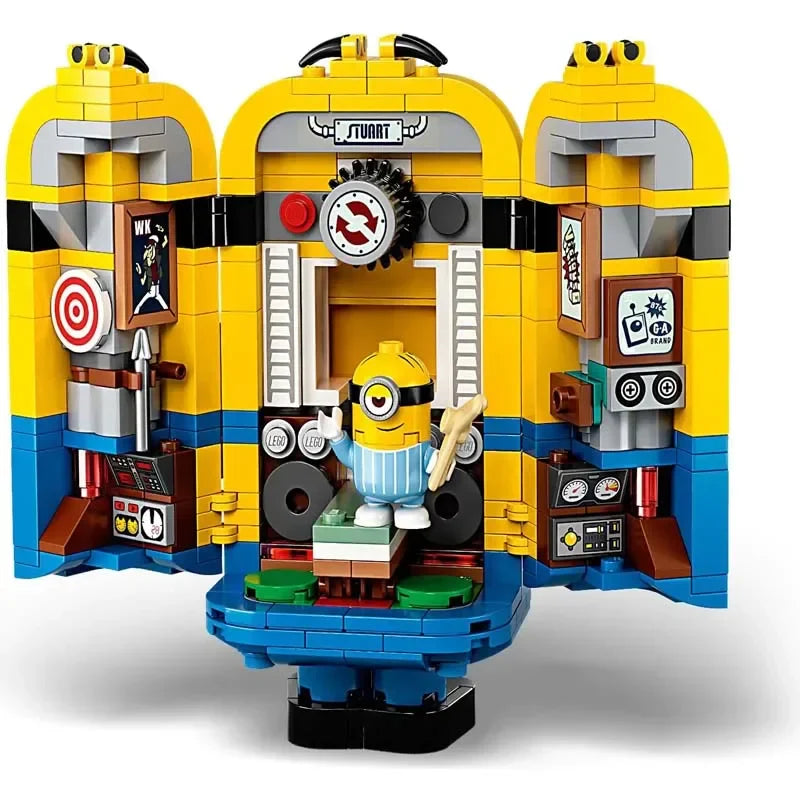 Despicable Me Minion Building Block – Mini Cute DIY Puzzle Toy, Compatible Brick Set for Kids Gift and Model Decoration