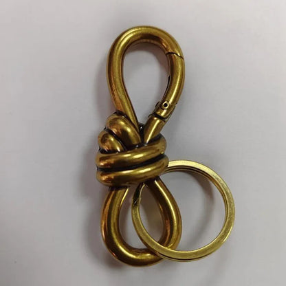 Unisex Essential Belt Icon Carabiner Keychain – Blackout Oval Solid Buckle for Men & Women Bag Accessories