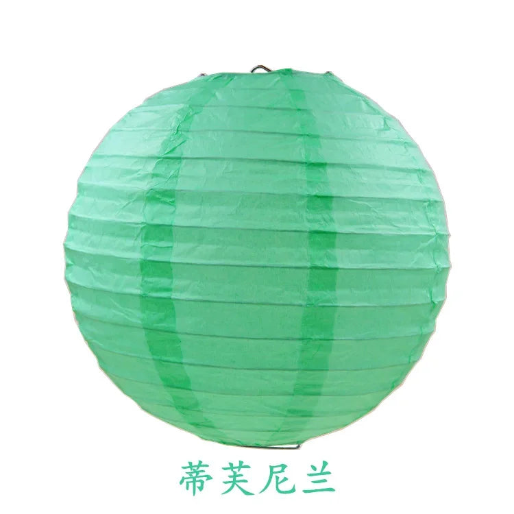 Round Paper Lanterns for Birthday Wedding Party Decor, DIY Hanging Lampion Balls, 4/6/8/10/12/14/16 Inch Craft Supplies