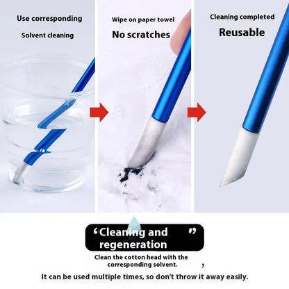 Aluminum Alloy Panel Line Eraser Tool – Model Cleaning & Wiping Stick for Assembly and Precision Hobby Work