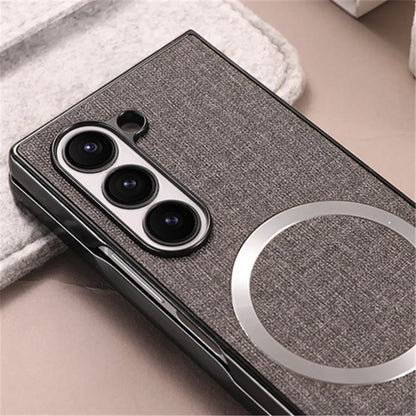 Magnetic Phone Case - Solid Color Shockproof Magsafe Wireless Charging Cover for Samsung Galaxy Z Fold 7/6/5/4/3