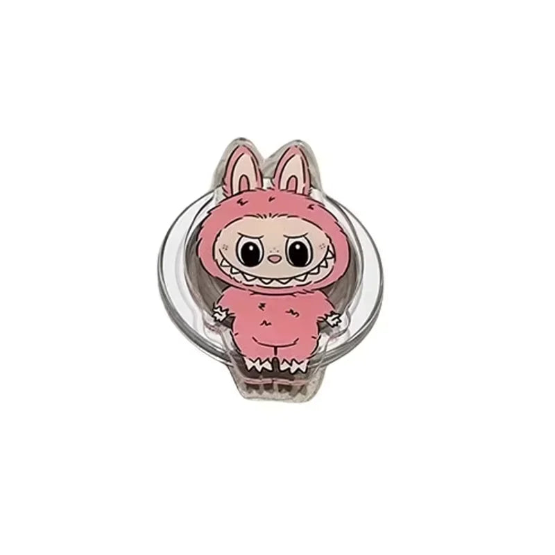 Labubu The Monsters Box — Magnetic Folding Phone Grip & Holder with Cute Cartoon Design for iPhone & Samsung