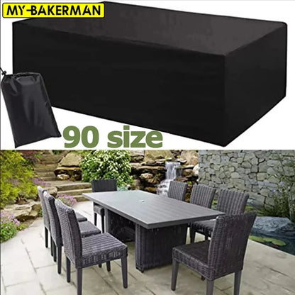 90 Sizes Outdoor Patio Furniture Covers - Waterproof, Dust Proof Covers for Sofa, Table, Chairs - Protects Against Rain and Snow
