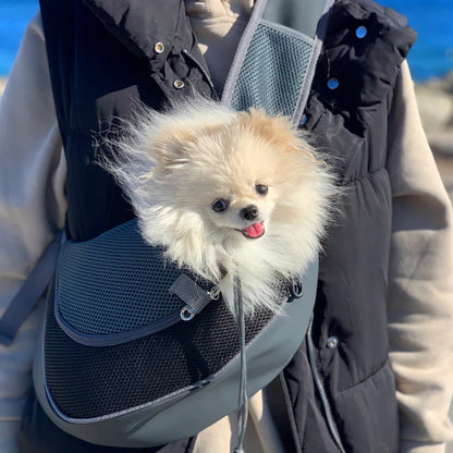 Outdoor Travel Pet Puppy Carrier S/L - Mesh Oxford Single Shoulder Bag for Dogs - Comfort Sling Handbag Tote Pouch, Ideal for Travel