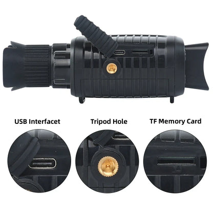 1080P HD Monocular Night Vision – 5X Infrared Zoom Hunting Telescope, 300m Full Darkness Range