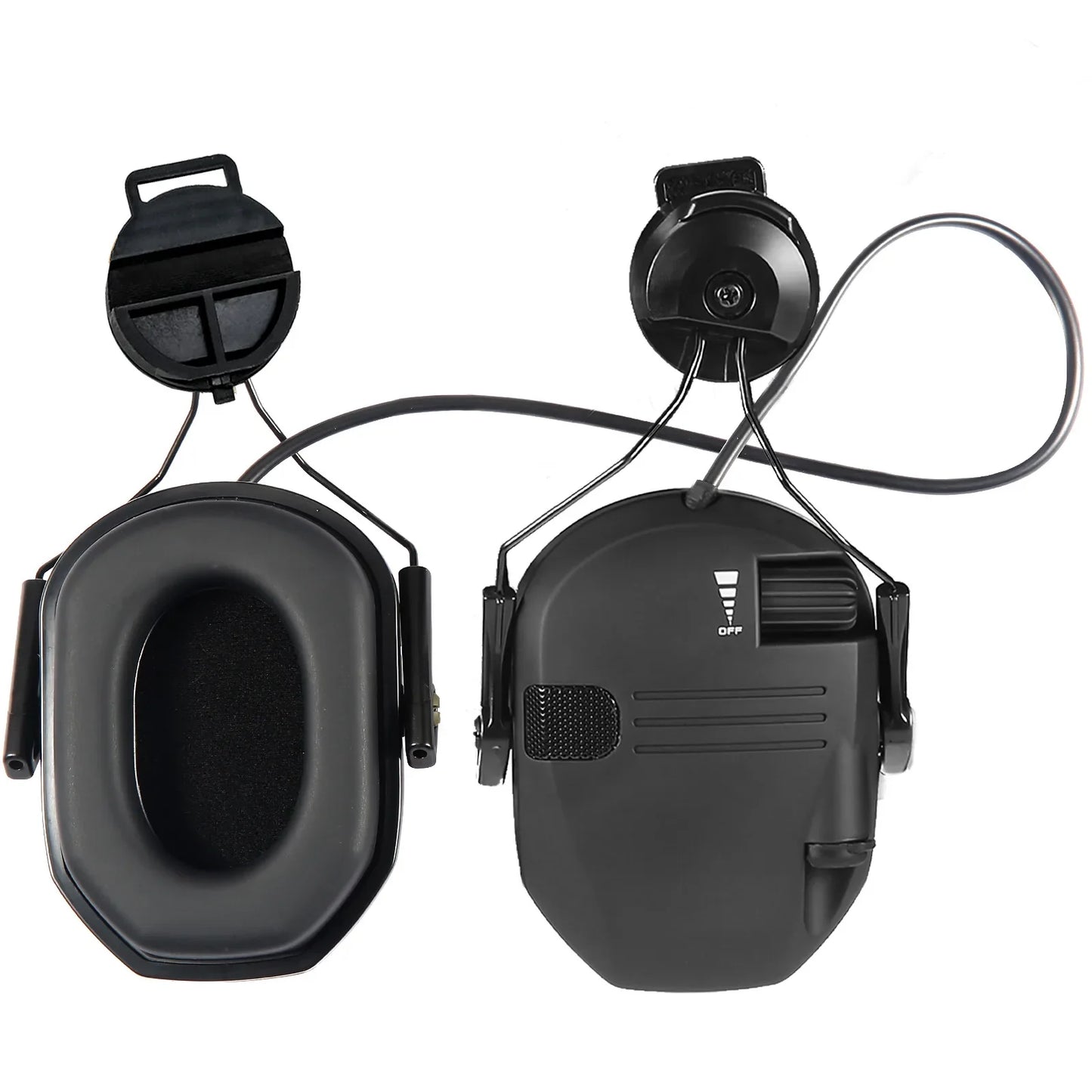 WK Tactical Electronic Shooting Earmuff – New Generation Noise-Reducing Headphones, NRR 23dB Helmet Version