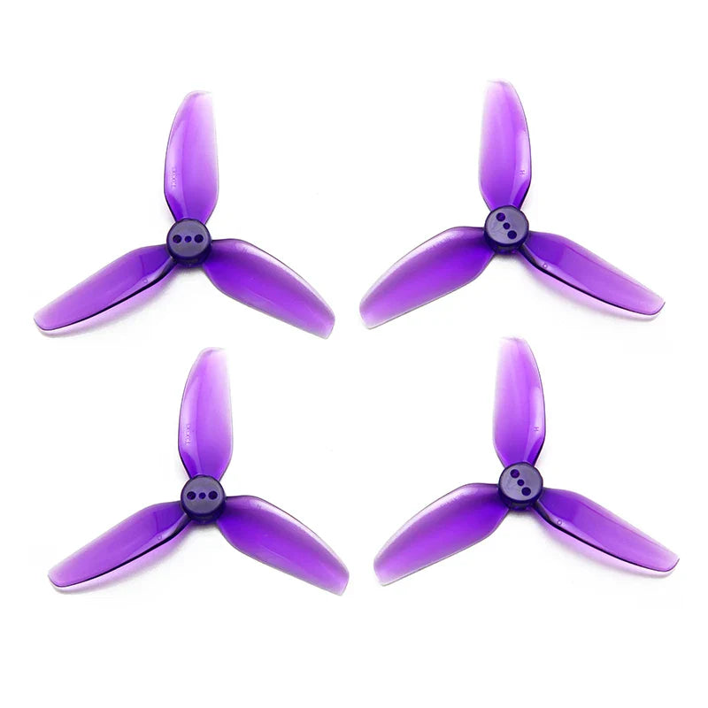 2 Pairs HQProp T3X3X3 3030 3-Blade Propellers – CW & CCW for RC FPV Freestyle 3" Toothpick & Cinewhoop Ducted Drones