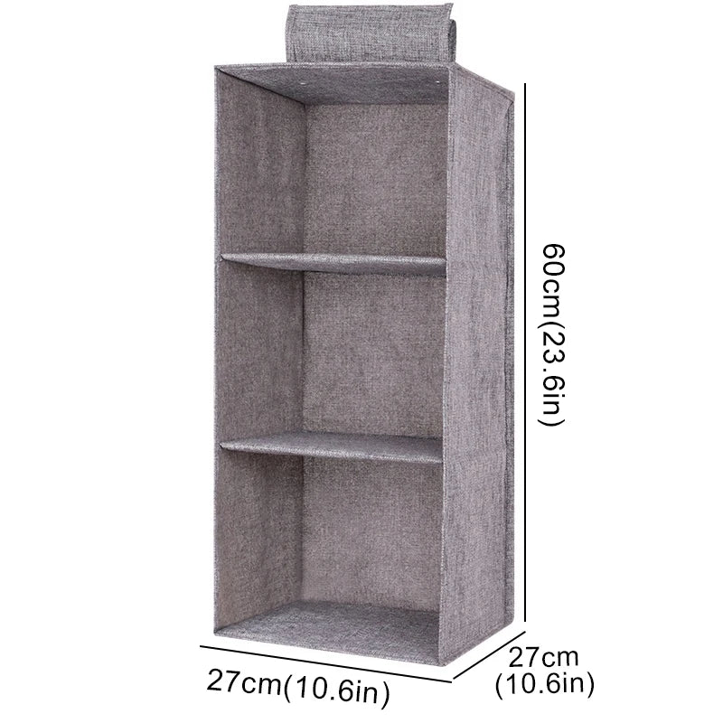 Hanging Cabinet Organizer for Underwear and Closet Storage — Wardrobe Rack Shelf Drawer Box