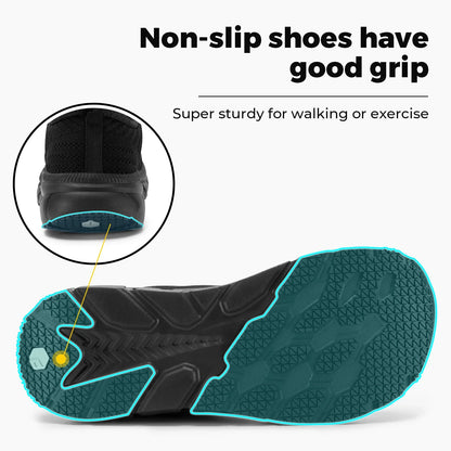 FitVille Men’s Wide Toe Box Running Shoes – Cushioned, Non-Slip, Lightweight & Breathable Extra Wide Width Sneakers