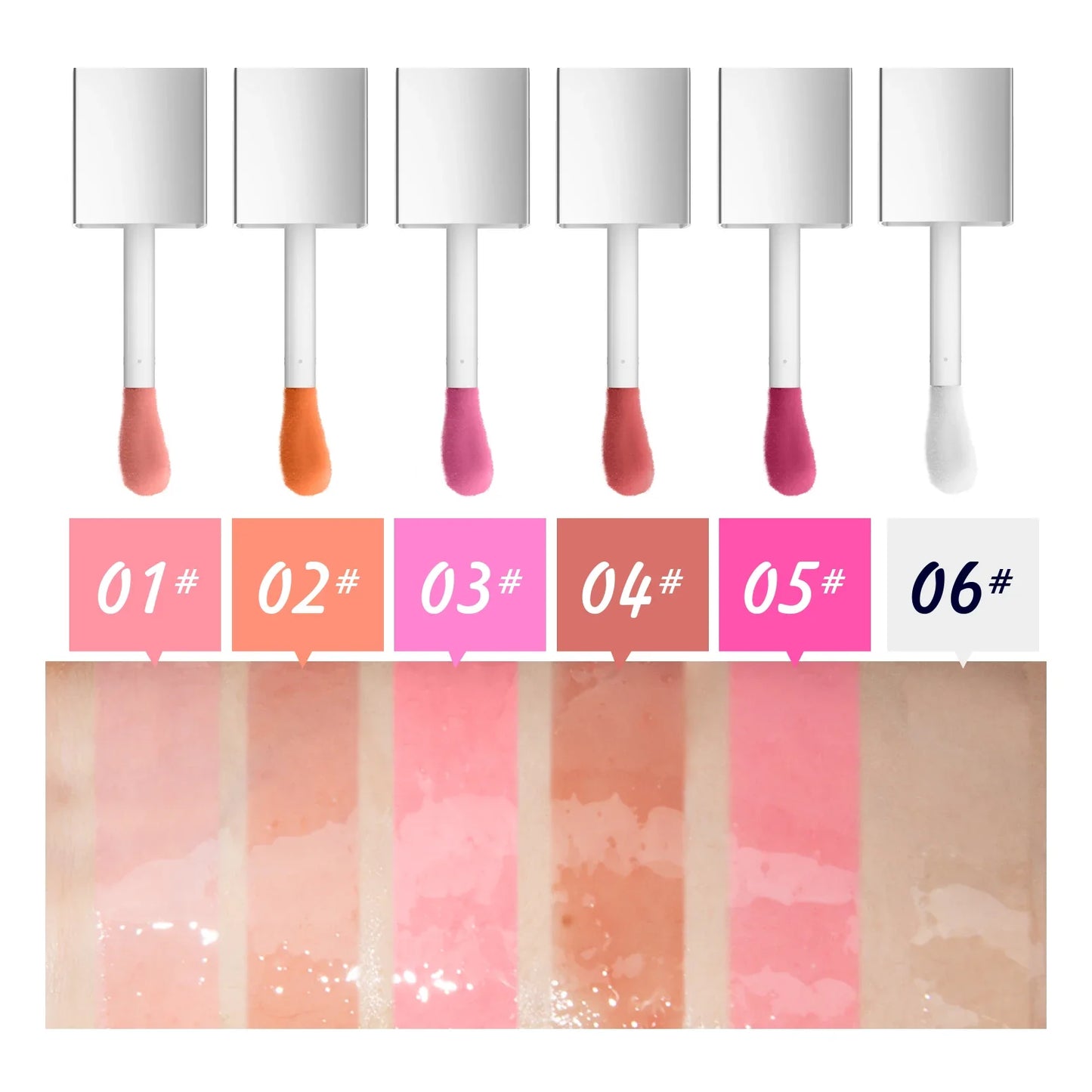 Crystal Jelly Lip Oil – Moisturizing & Plumping Tinted Lip Gloss for Sexy, Glossy Lips