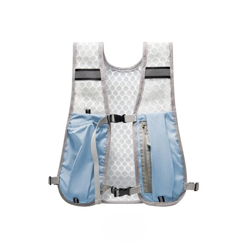Lightweight Reflective Running & Biking Vest | Hydration Chest Pack with Phone Storage Pocket