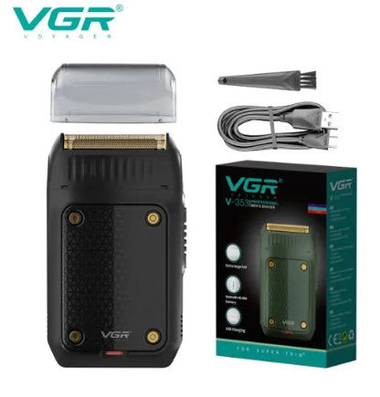 VGR V-353 Electric Shaver – Professional Rechargeable Razor & Portable Beard Trimmer for Men