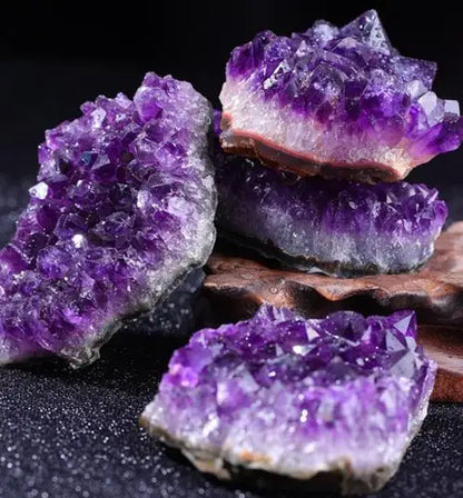 Amethyst Geode Crystal Wand — 10-70g Natural Quartz Stone Point for Energy Healing & Home Décor (30-50mm)