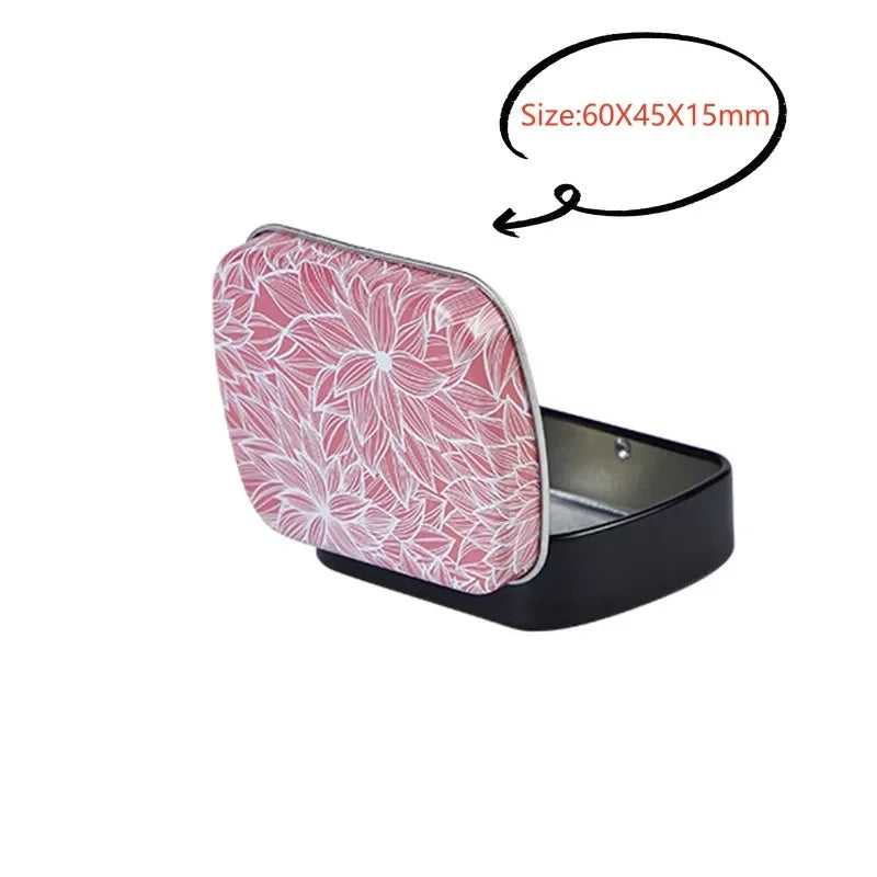 Square Silver Tin Storage Boxes – Small Metal Box for Jewelry, Keys, Coins & Wedding Candy