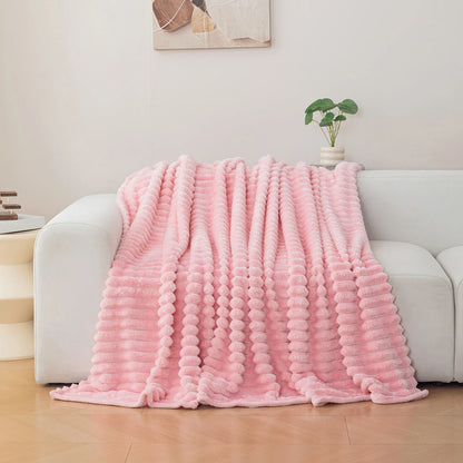 Soft Flannel Throw Blanket – Warm Cozy Nap Blanket, Christmas Gift Idea, Multi-Color Comfortable Home Bedding Cover