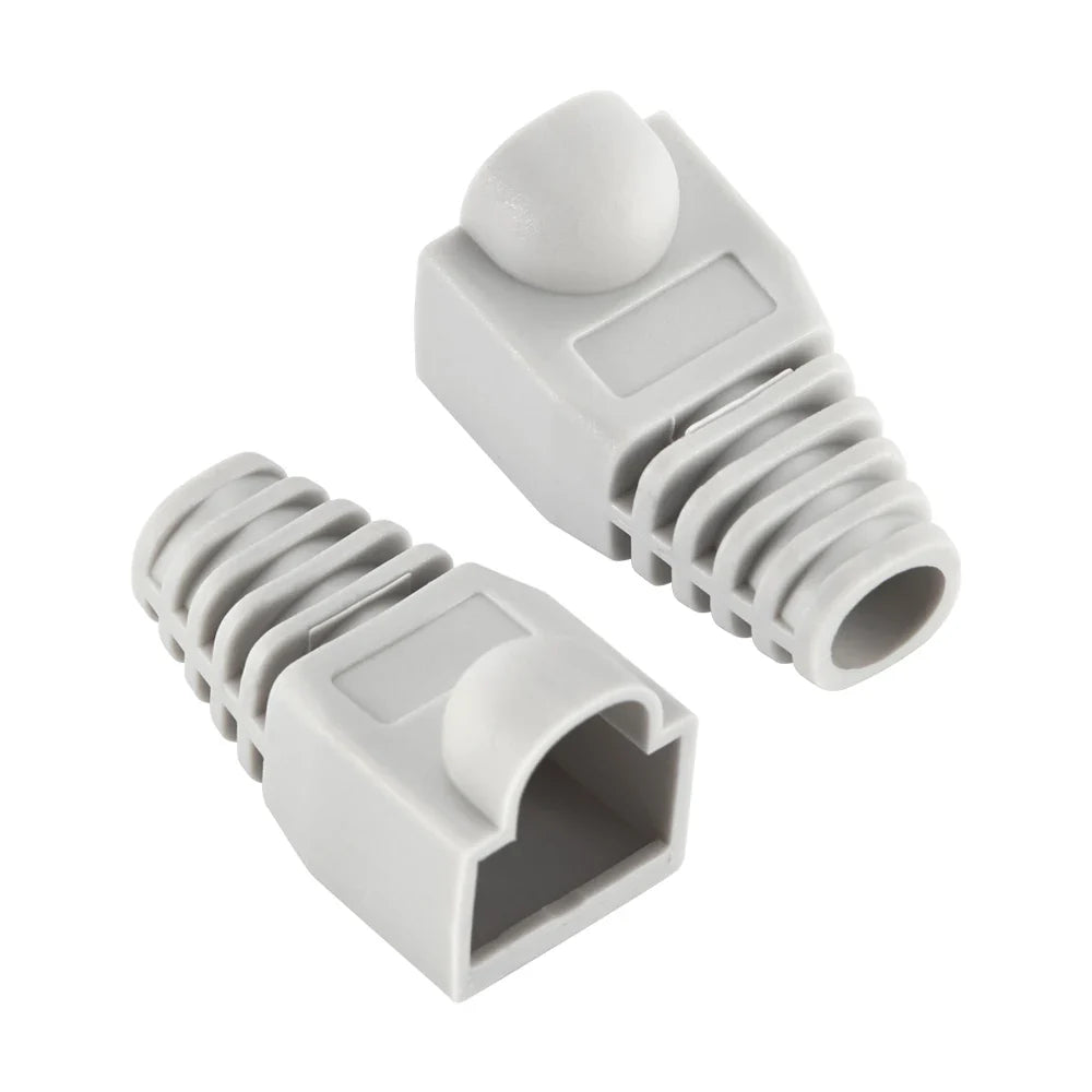 Mixed Color RJ45 Ethernet Cable Boots — Strain Relief Covers for CAT5E/CAT6 Connector Plugs