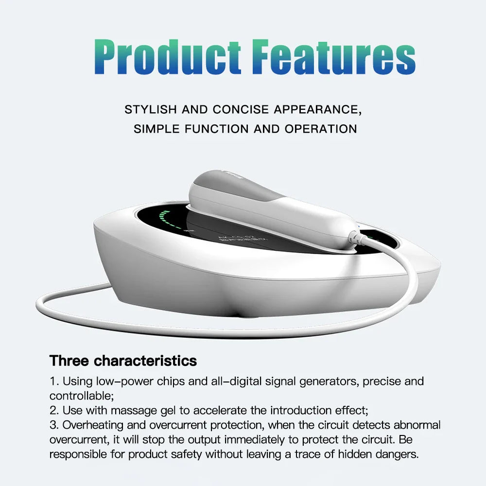 Ultrasound Physiotherapy Massage Device – 1MHz Intensity for Muscle & Joint Pain Relief, No-Drug Ultrasonic Machine