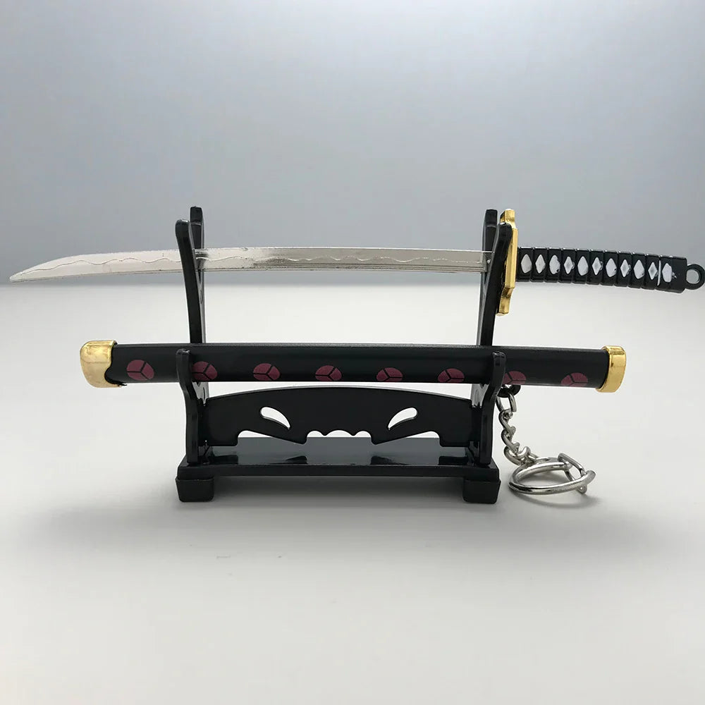 8 Styles Roronoa Zoro Samurai Sword Keychain – Katana Scabbard Keyring for Men & Women, Cosplay Toy Jewelry Gift