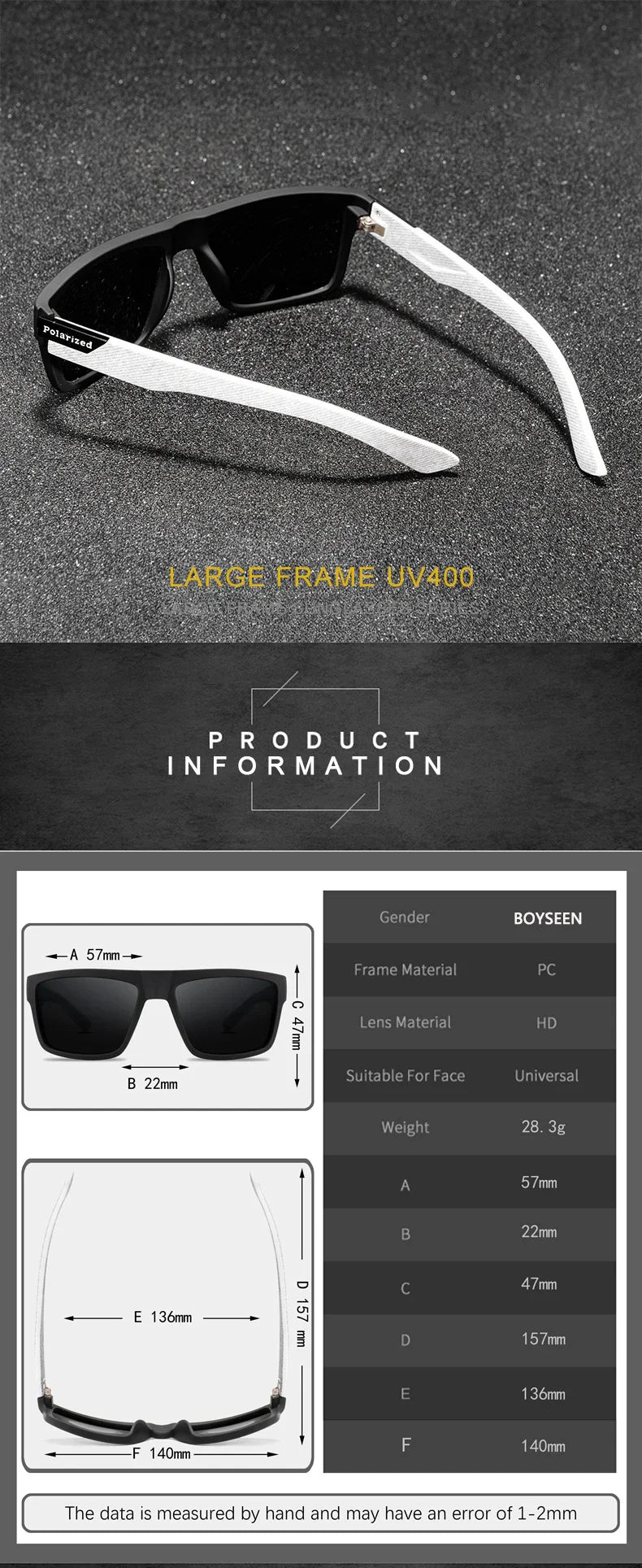 2024 Polarized Men’s Sunglasses – Designer Driving Shades, Retro UV400 Sun Glasses for Men & Women