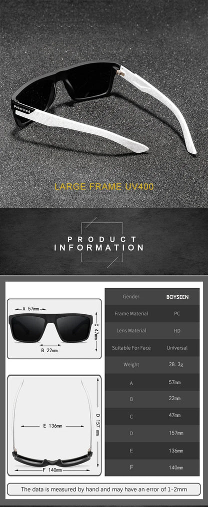 2024 Polarized Men’s Sunglasses – Designer Driving Shades, Retro UV400 Sun Glasses for Men & Women