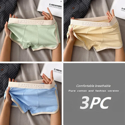 Men’s Breathable Mesh Boxer Briefs - Stretch U-Crotch Underwear with Wide Waistband
