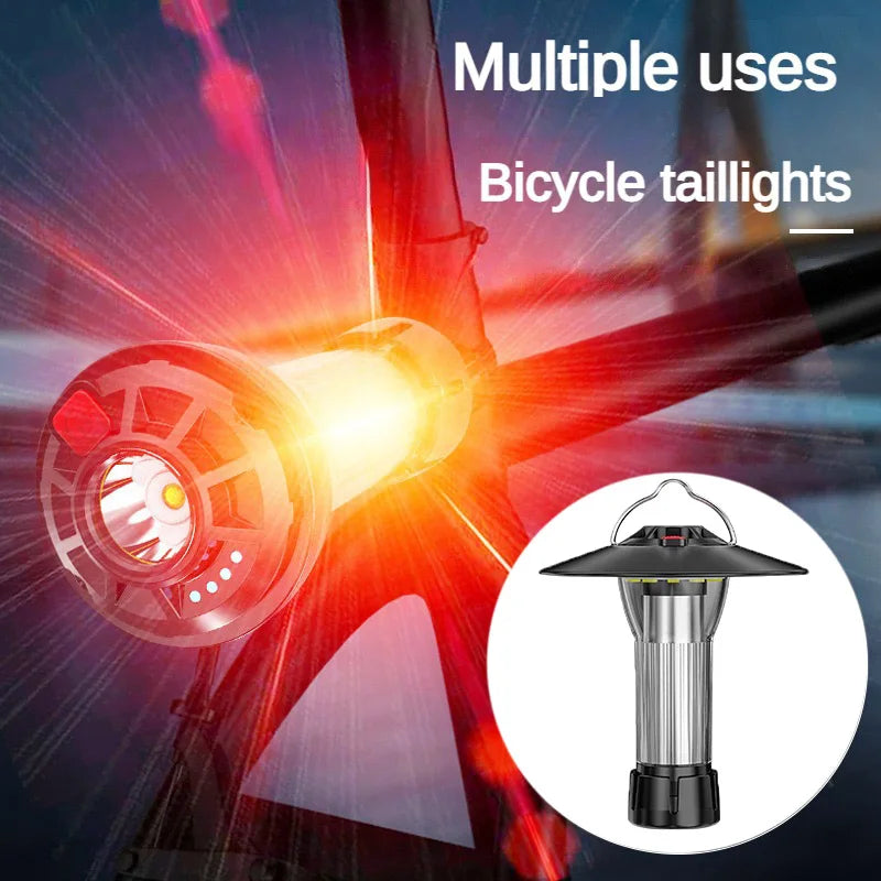 2200mAh Camping Lantern with Magnetic Base – LED Emergency Flashlight with 5 Lighting Modes, Blackdog Goal Zero Style