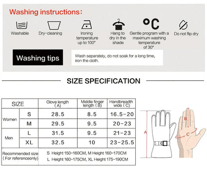 2-in-1 Extra Thick Ski Gloves – Waterproof, Windproof Winter Mittens for Men & Women