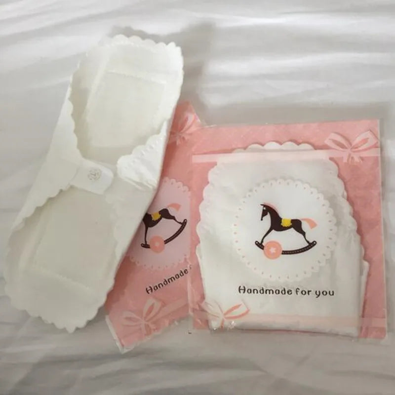 3-Piece Washable Cotton Panty Liners - Soft Reusable Feminine Hygiene Pads for Daily Comfort